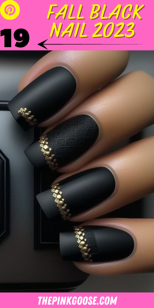 19 Chic Fall Black Nail Ideas: Embrace the Dark and Sophisticated Vibes of 2023!