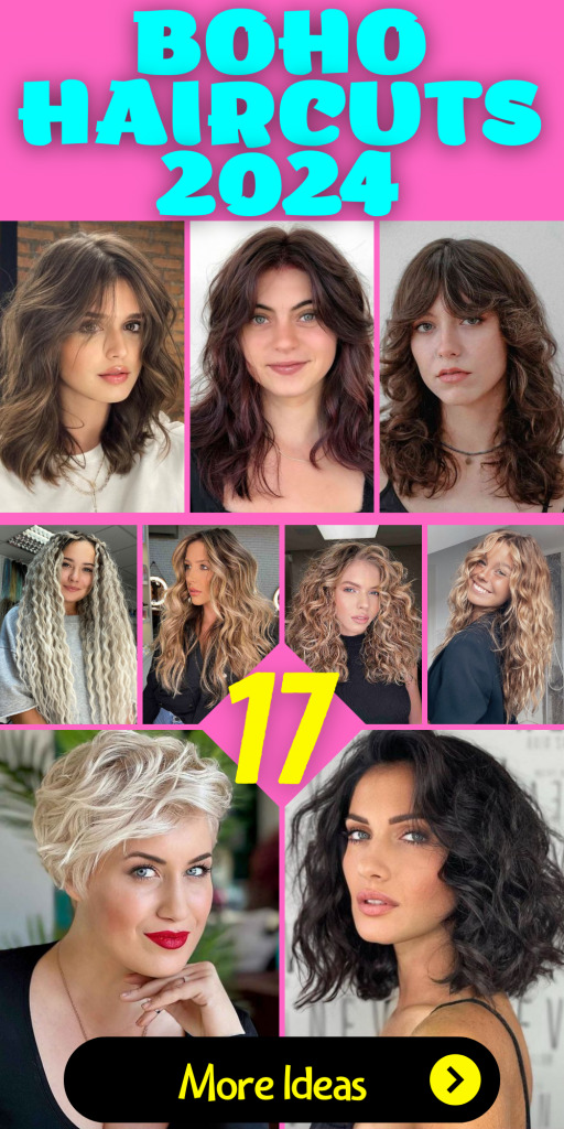 17 Boho Haircut Ideas 2024 - Long, Medium, Short, Wavy, Curly, and More