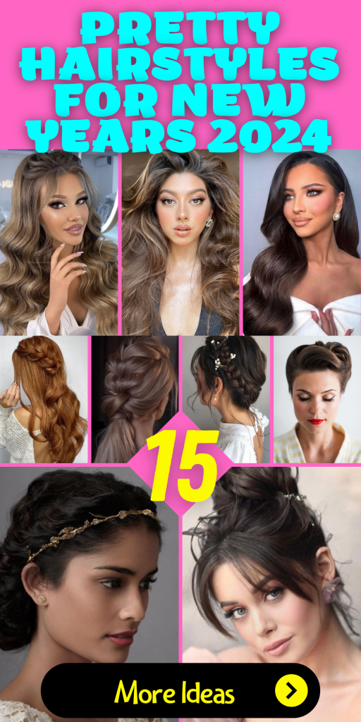 Welcome 2024 with Pretty New Year's Hairstyles: 15 Elegant Ideas to Shine