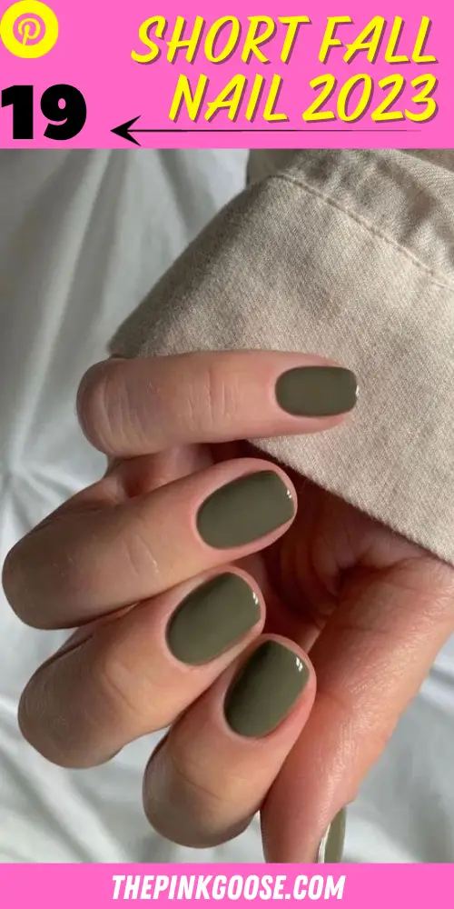 19 Chic Plain Short Fall Nail Designs for 2023 - thepinkgoose.com