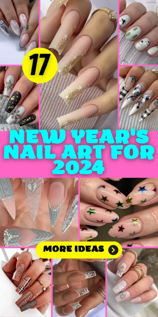 17 Creative New Year's Nail Art Ideas for 2024