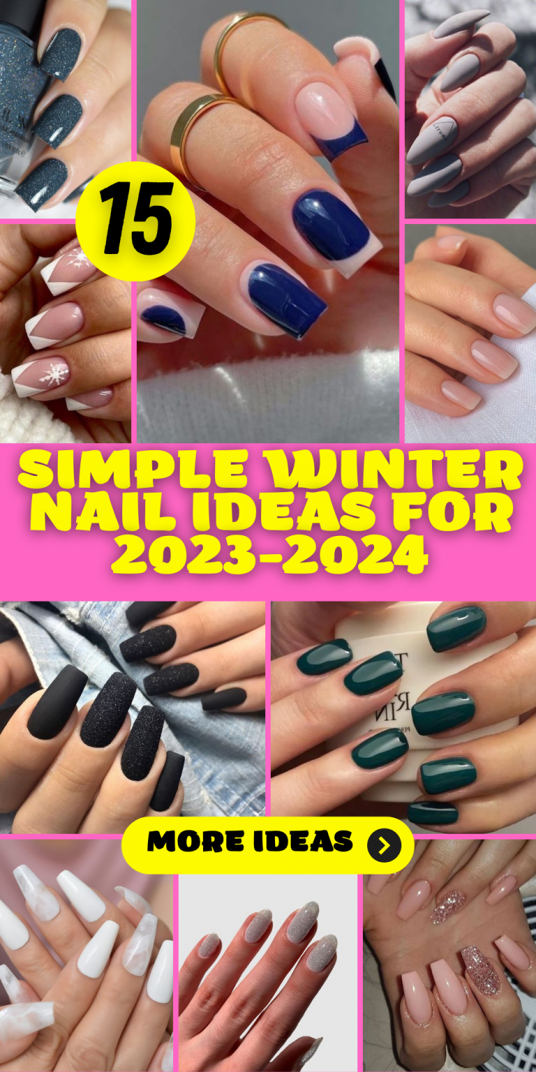 15 Simple Winter Nail Ideas for 20232024