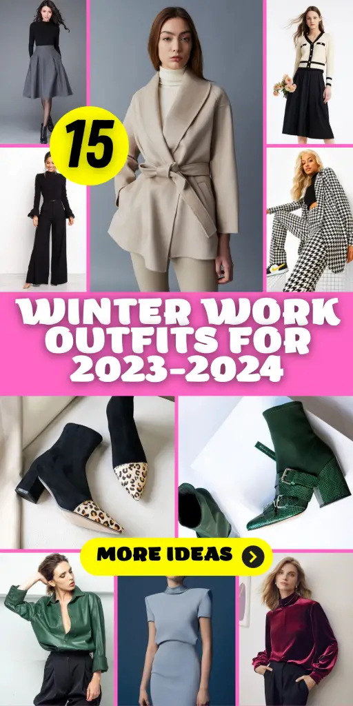 Winter Work Outfits for 2023-2024: 15 Stylish Ideas