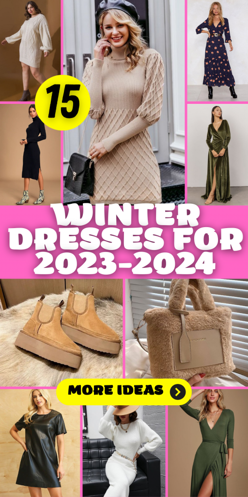 Winter Dresses for 2023-2024: 15 Stylish Ideas