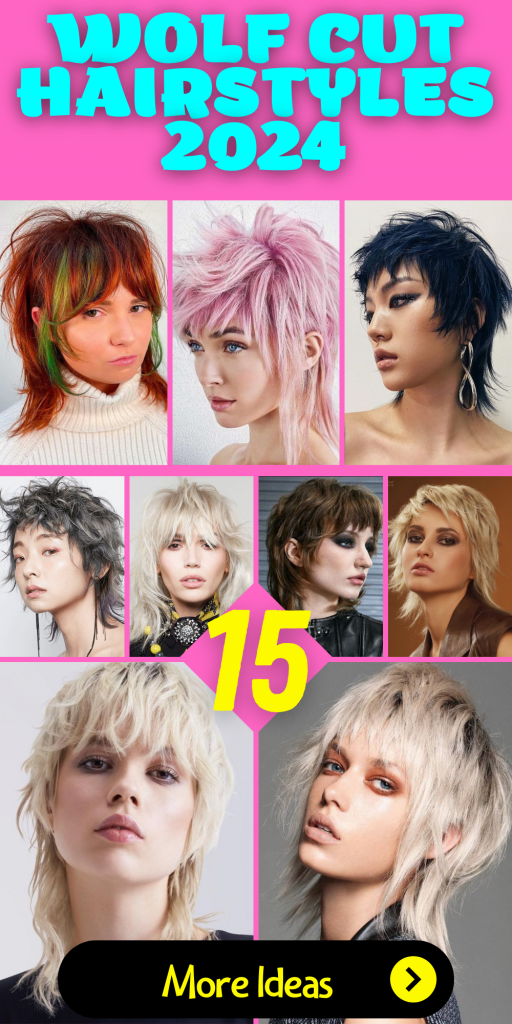 2024 Wolf Cut Hairstyles: Curly, Straight, Short & Long Trends