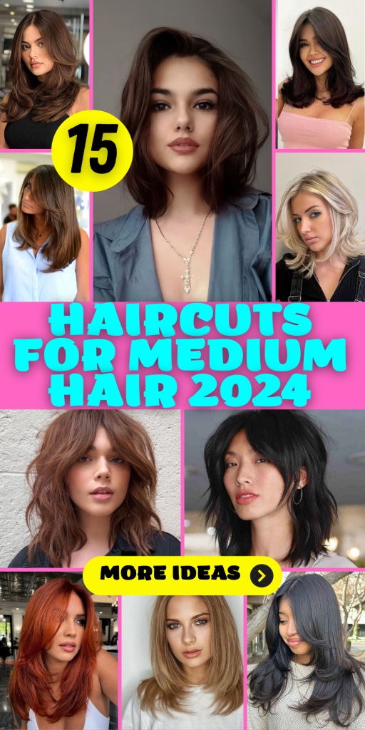 Haircuts for Medium Hair 2024: 15 Stylish Ideas