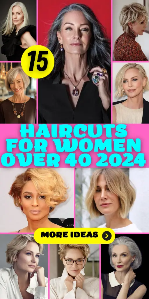 Top Women's Haircuts for 2024: Trendy Short to Long Styles Over 40