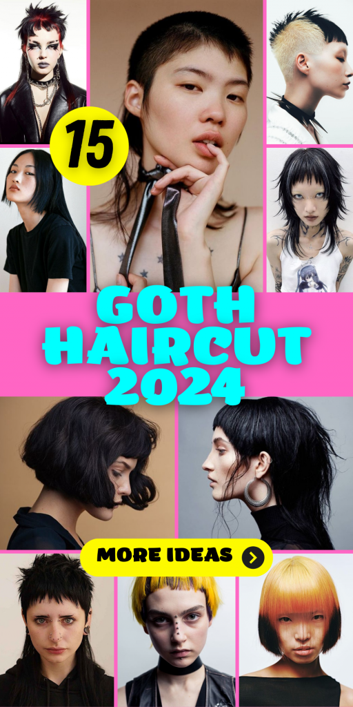 Goth Haircut 2024 Trends: Short to Long, Curly to Straight Styles