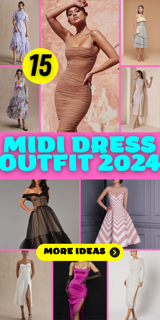 Midi Dress Outfit 2024: A Fusion of Class and Comfort