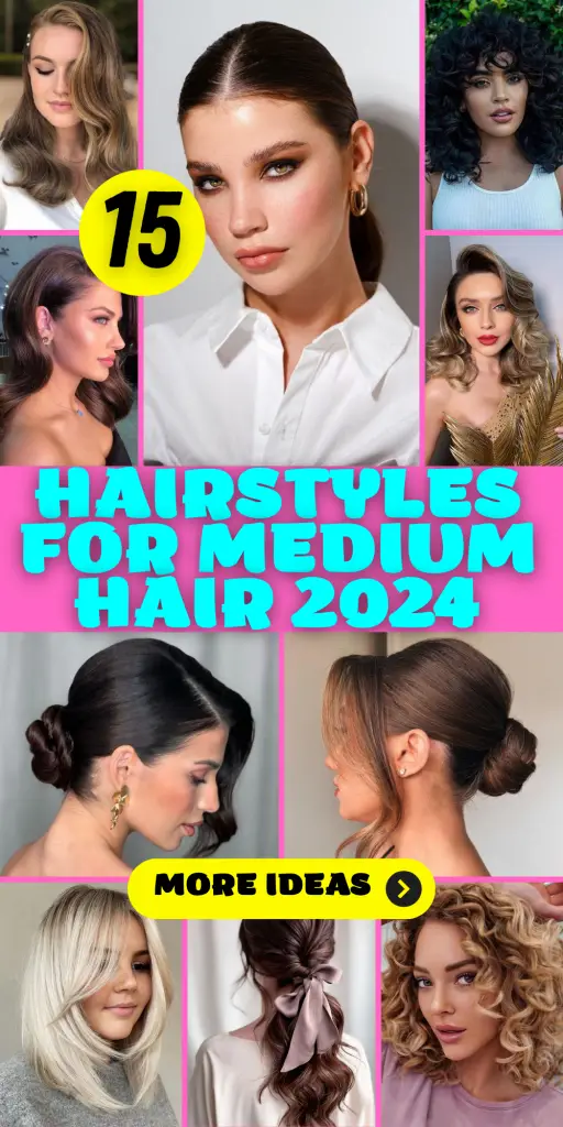 2024 Medium Hair Hairstyles: 15 Stylish Ideas