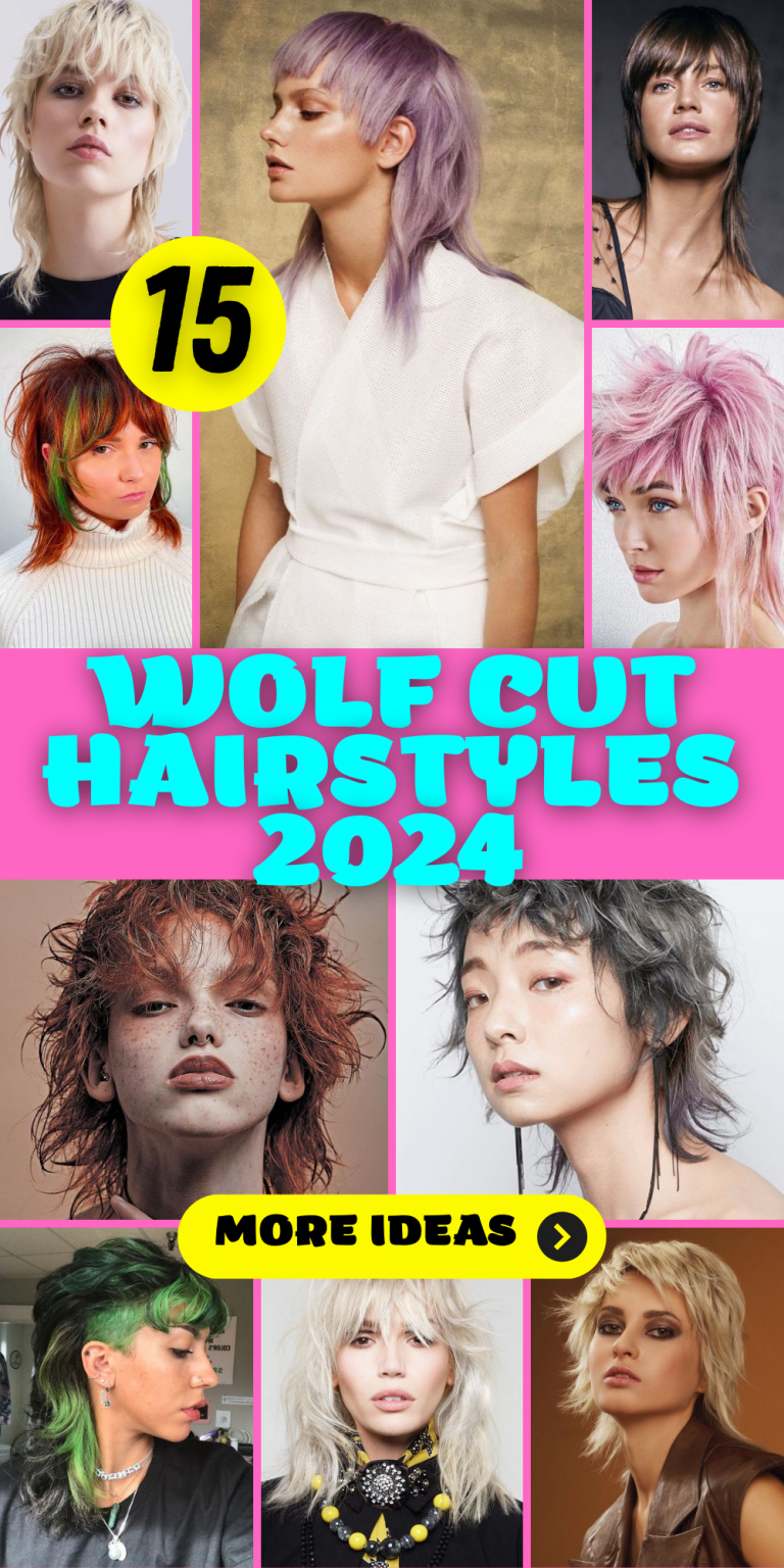 2024 Wolf Cut Hairstyles Curly Straight Short Long Trends   3 70 768x1536 