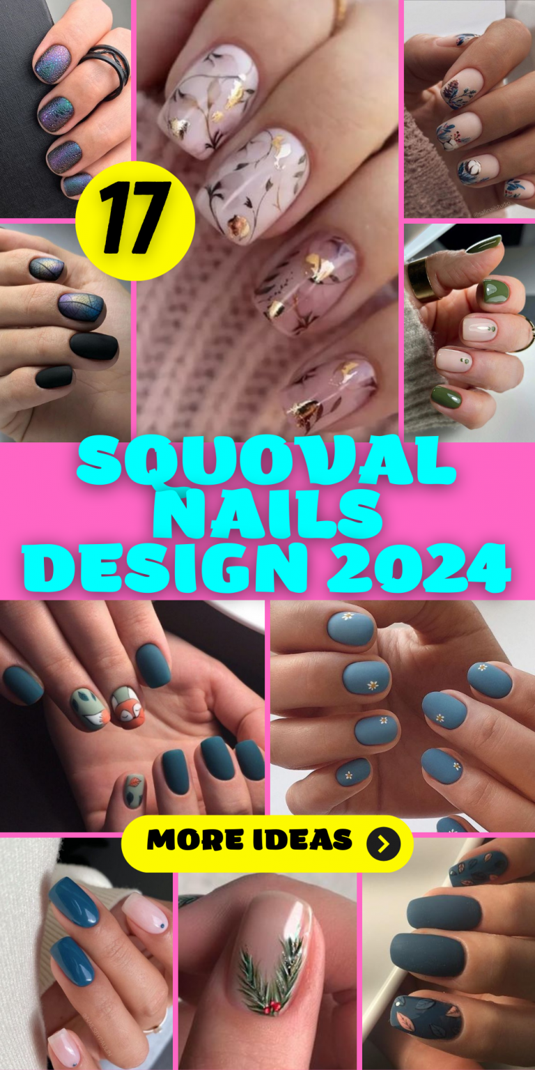 2024's Trendiest Squoval Nail Designs Cute, Classy & Chic