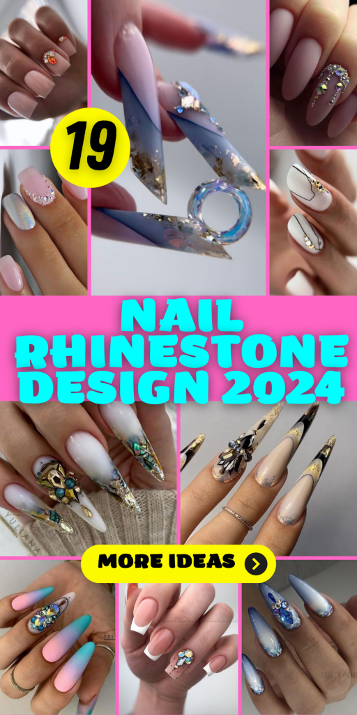 The Sparkle and Charm of Nail Rhinestone Designs in 2024