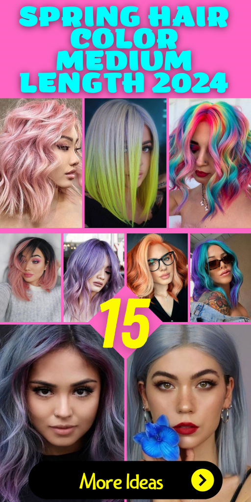 2024 Spring Hair Color Trends for Medium-Length Hair: Blonde, Brown ...