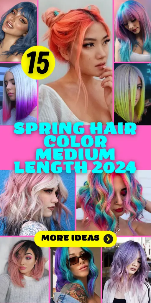 Embracing the Vibrancy of Spring: Medium-Length Hair Color Trends for 2024