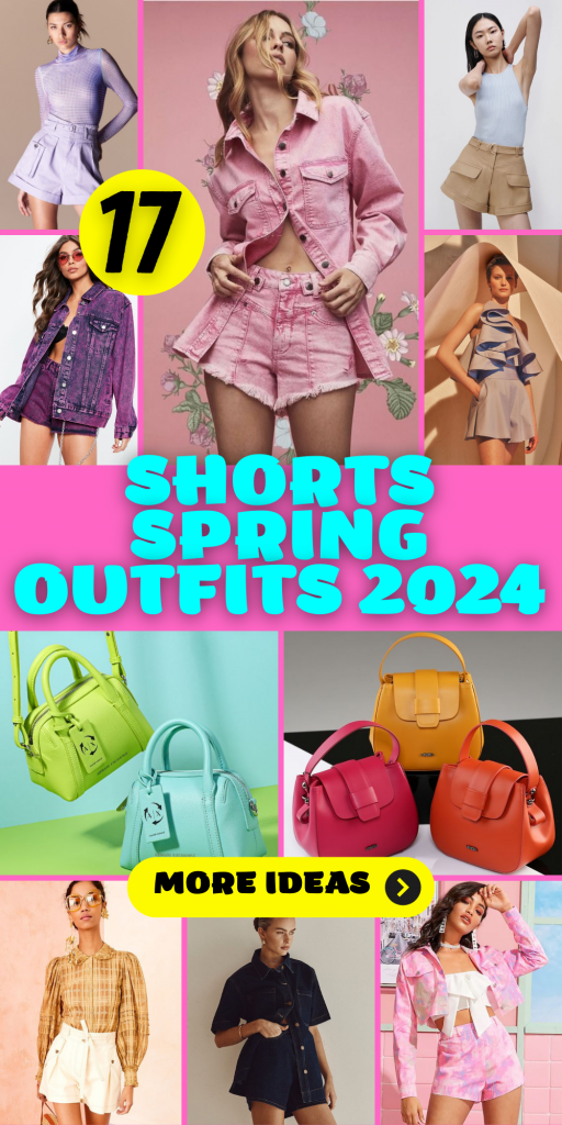 2024 Spring Shorts Outfits: Jean, Denim, Black & White, Leather, and ...
