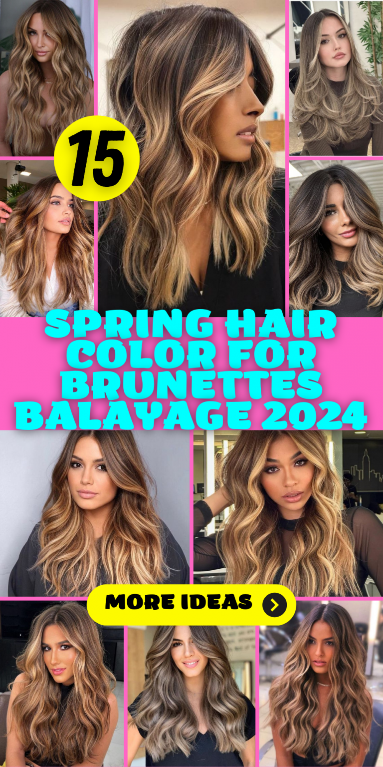 2024 Spring Hair Color For Brunettes Balayage Highlights Caramel And   17 13 768x1536 