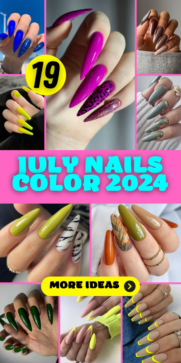 Top July Nail Color Ideas 2024: Trending Summer Shades for the Fourth ...