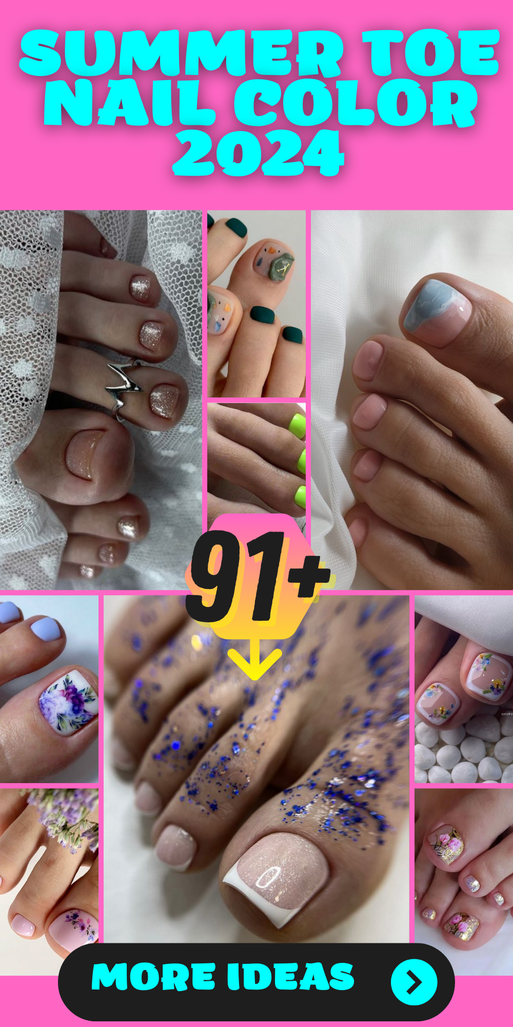 2024 Summer Toe Nail Color Trends: Elegant Designs For Dark, Light, Tan 