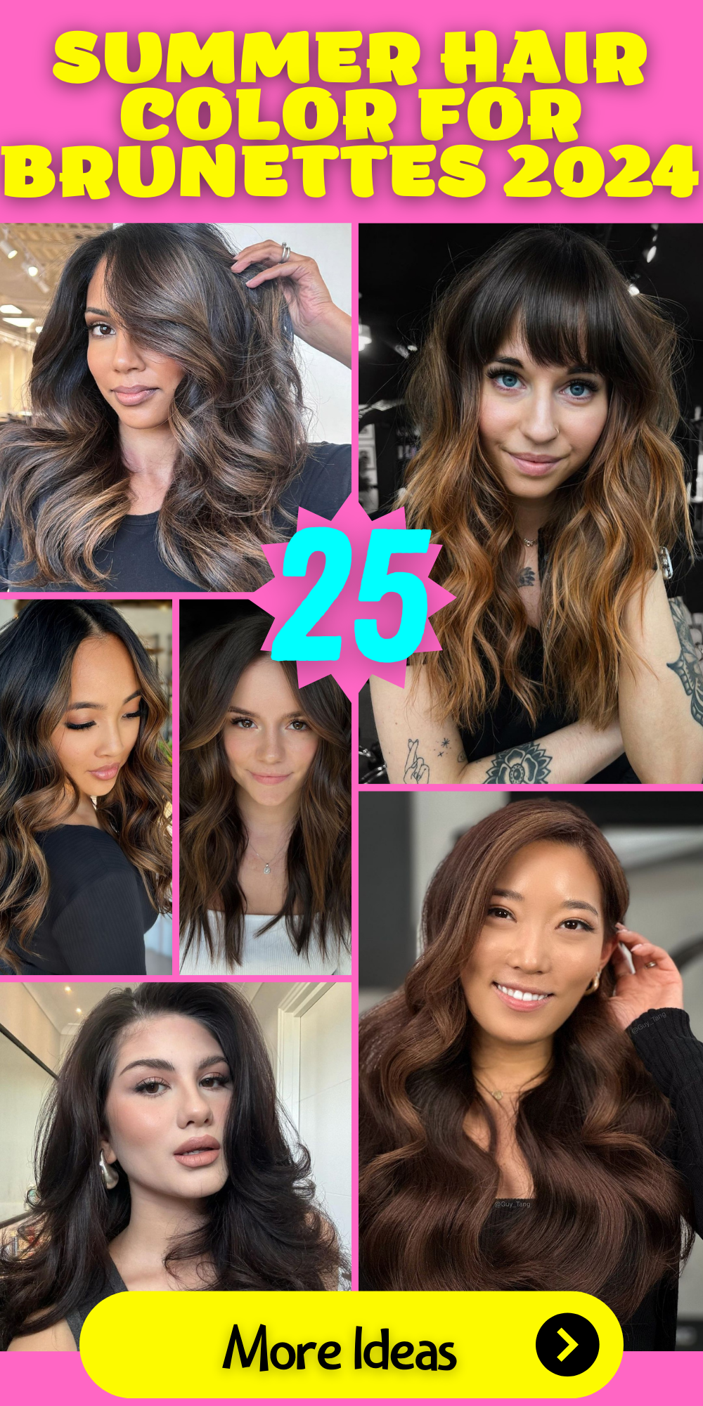 Brunettes' Beauty: Summer Hair Color Trends 2024