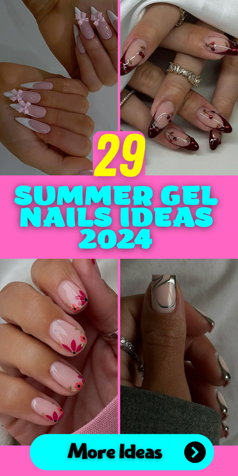 Summer 2024 Gel Nail Ideas: Trendy Designs for Short, Natural, and ...