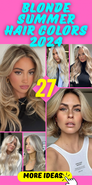 Blonde Summer Hair Colors: Top Trends for 2024