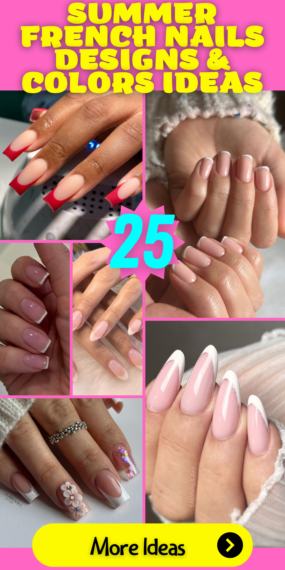 Chic Tips: Summer French Nail Designs & Color Ideas