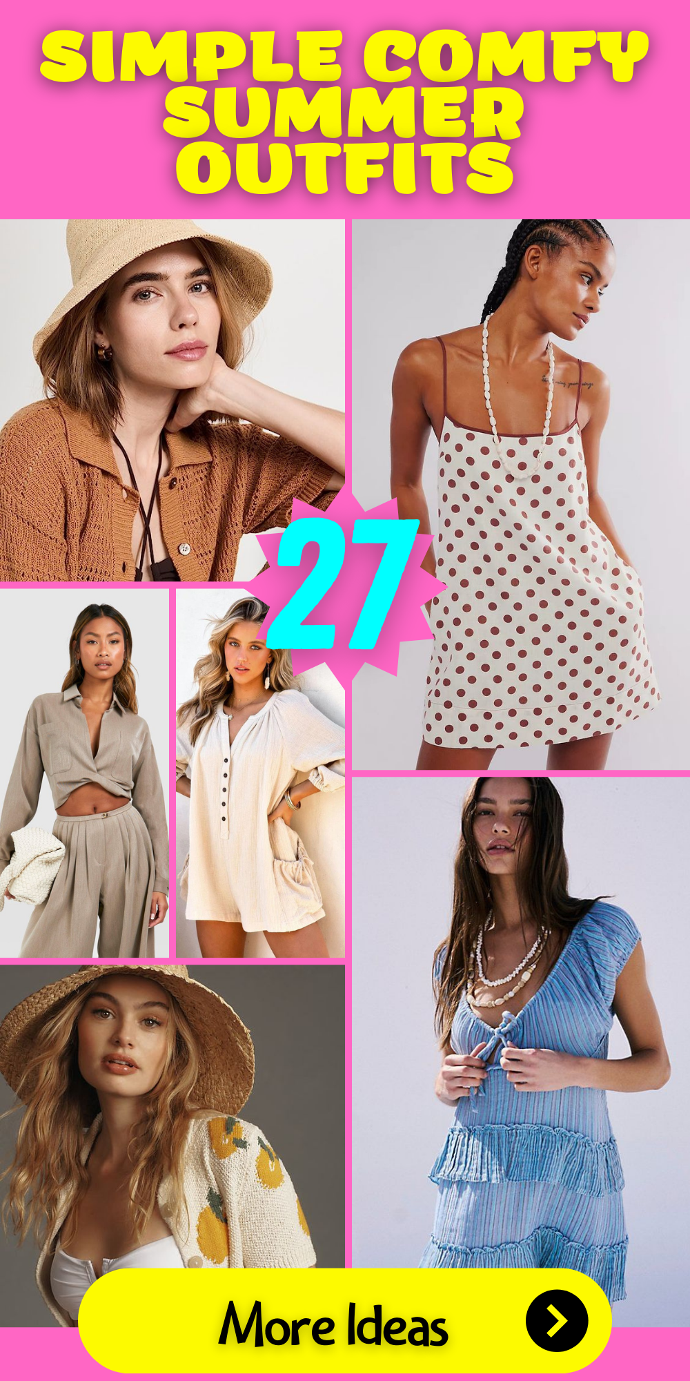 27 Simple and Comfy Summer Outfit Ideas to Beat the Heat