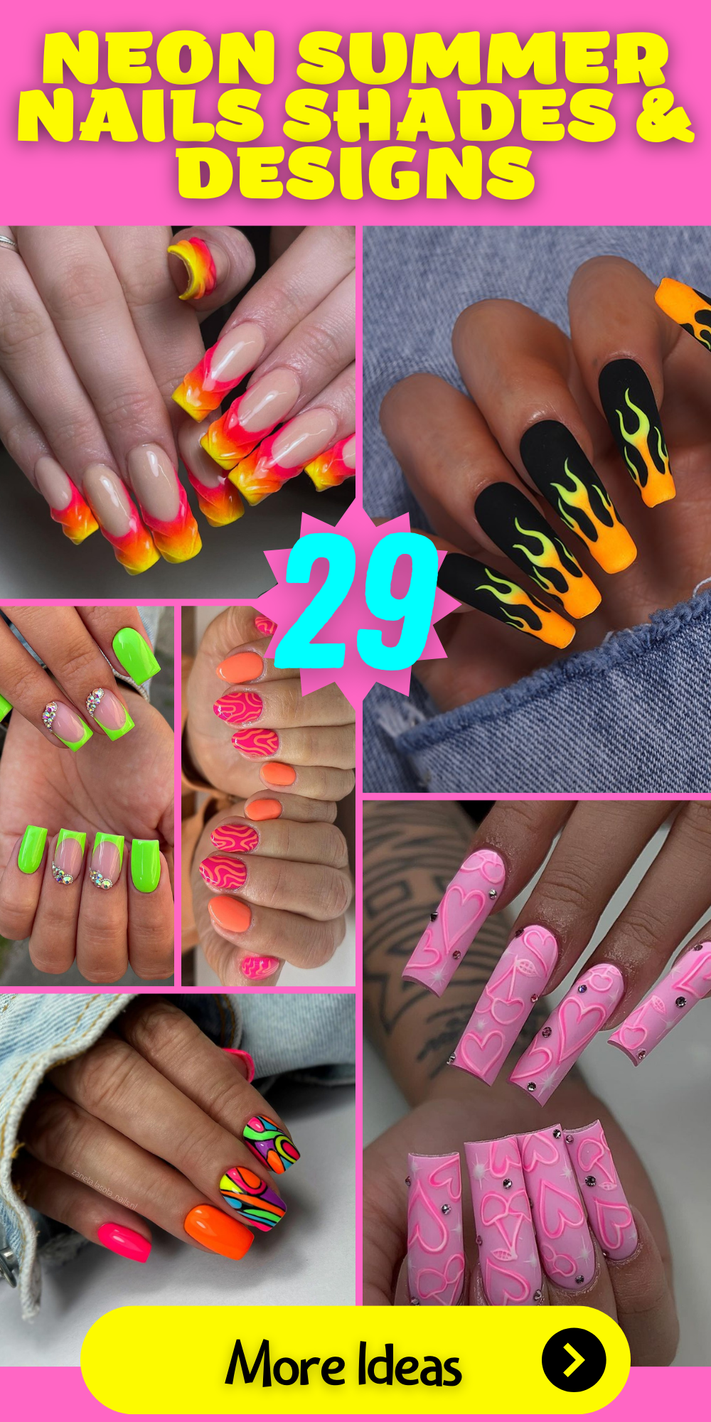 29 Neon Summer Nails: Shades & Designs to Brighten Your Look