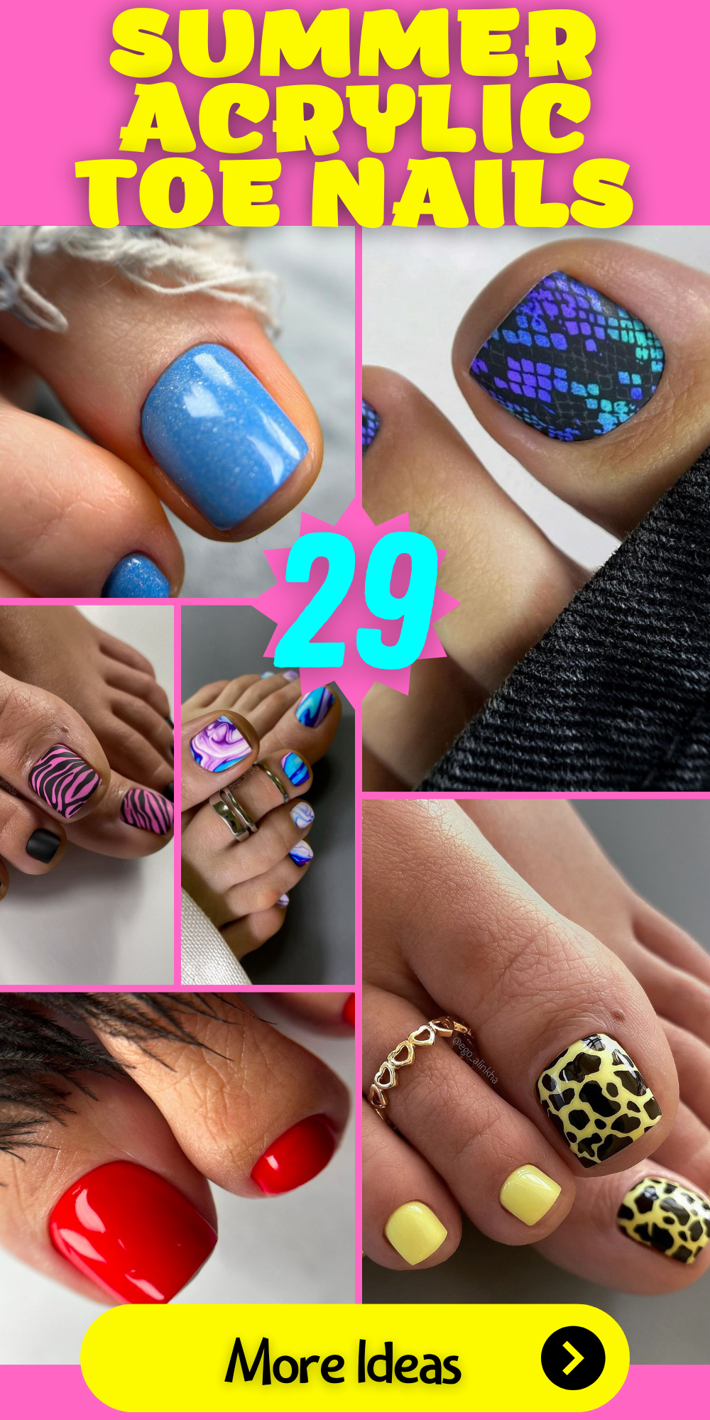 29 Summer Acrylic Toe Nail Ideas: Stylish Tips for Sandal-Ready Feet