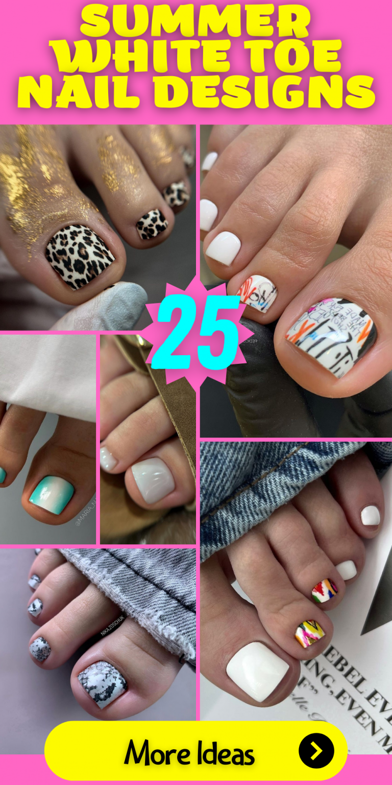 25 Summer White Toe Nail Designs: Milky, Matching, and Glittery Ideas