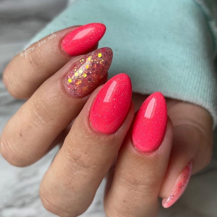 25 Neon Coral Nails Ideas Price, Design, Acrylic, Polish, Glitter & More