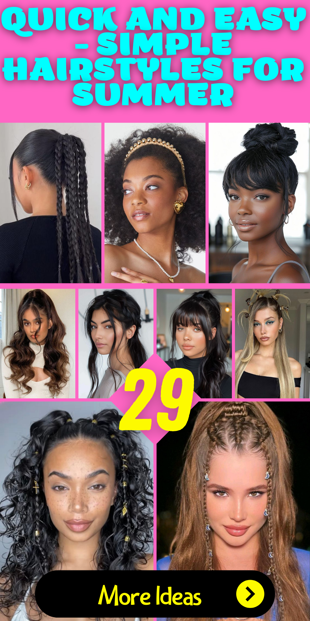 Quick and Breezy: Simple Hairstyles for Summer Days