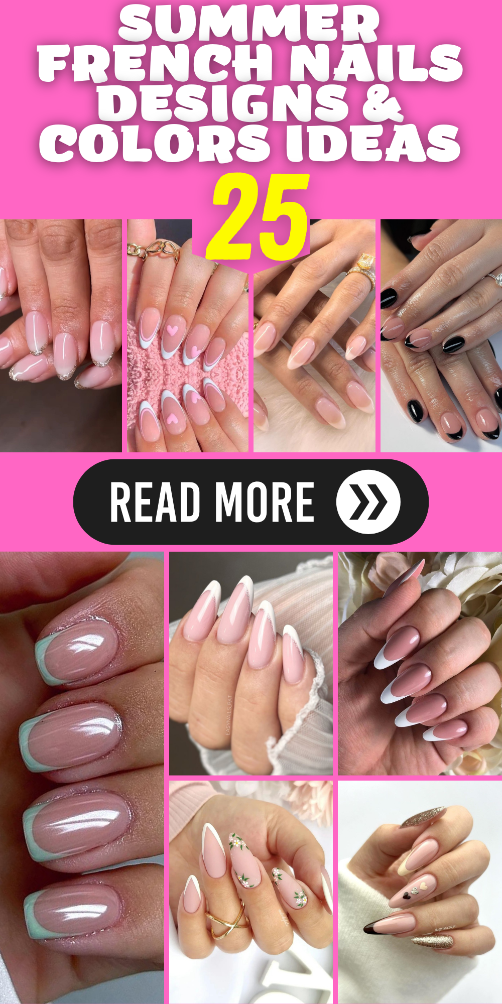 Chic Tips: Summer French Nail Designs & Color Ideas