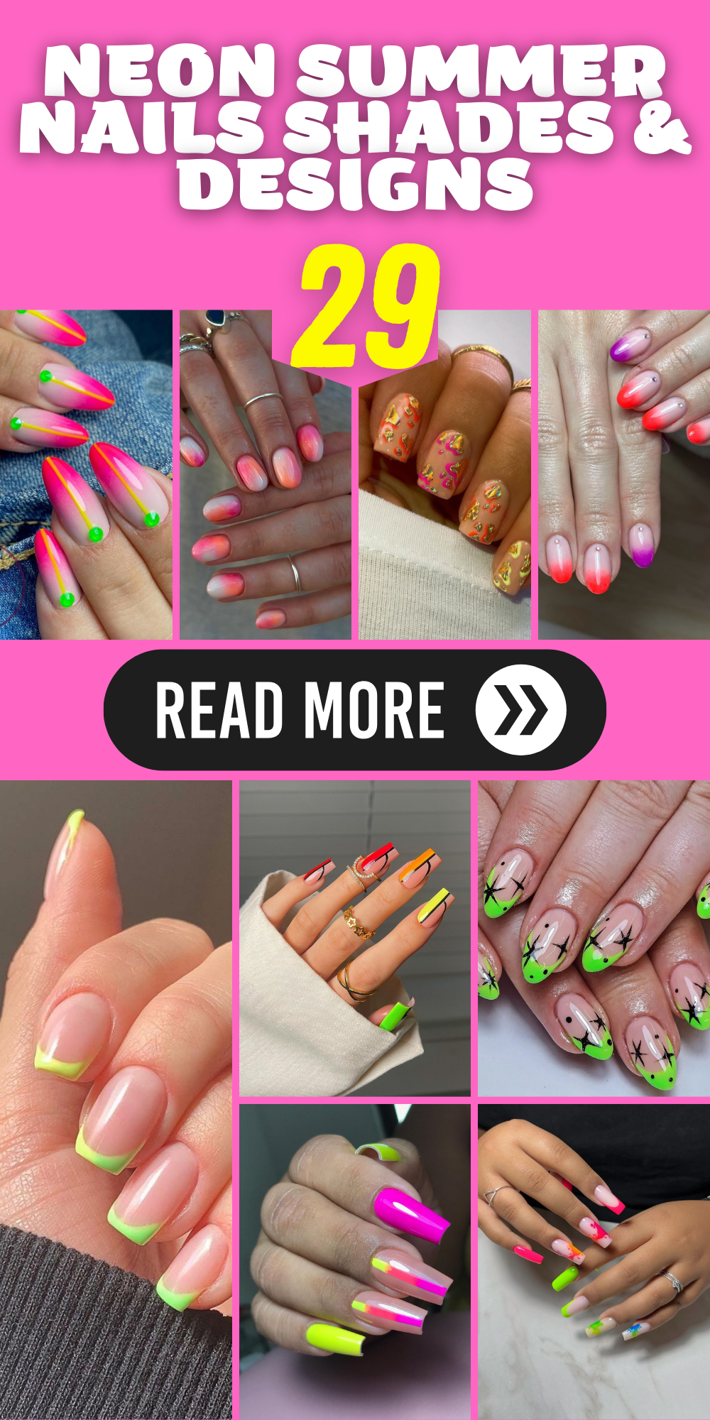 29 Neon Summer Nails: Shades & Designs to Brighten Your Look
