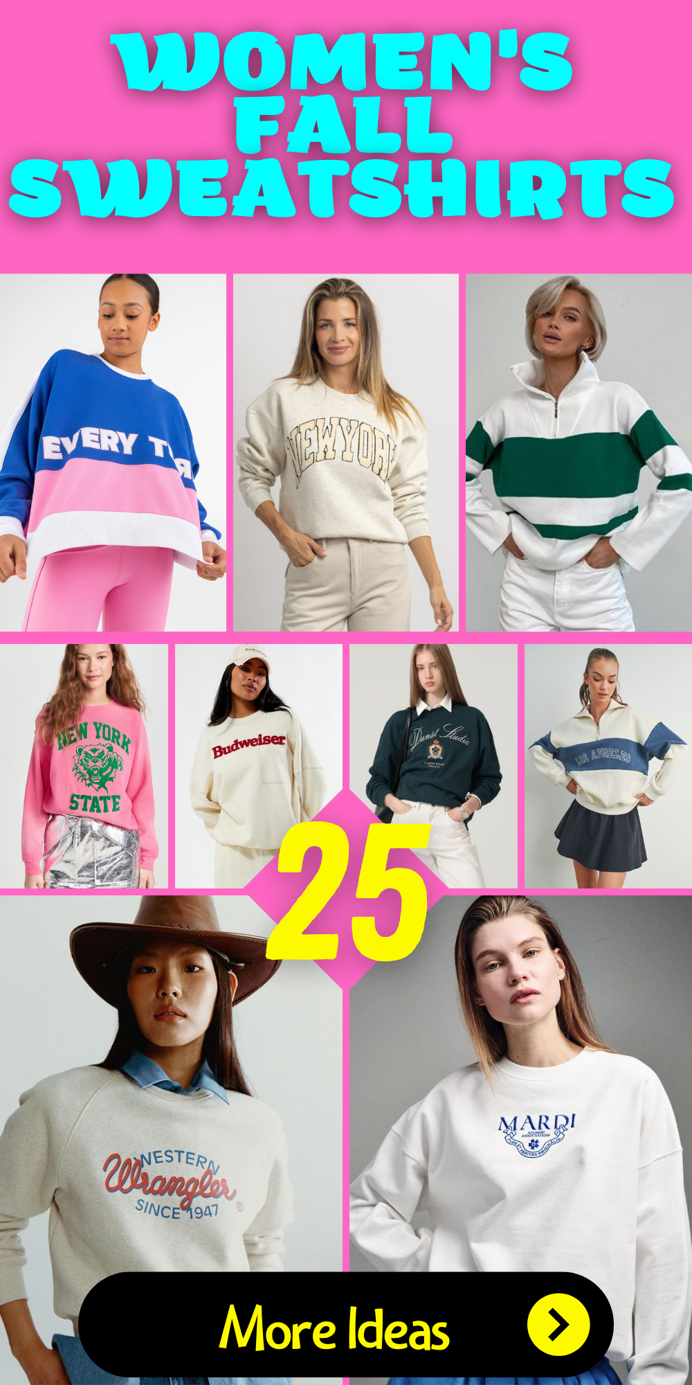 25 Cozy and Chic Ideas for Women's Fall Sweatshirts
