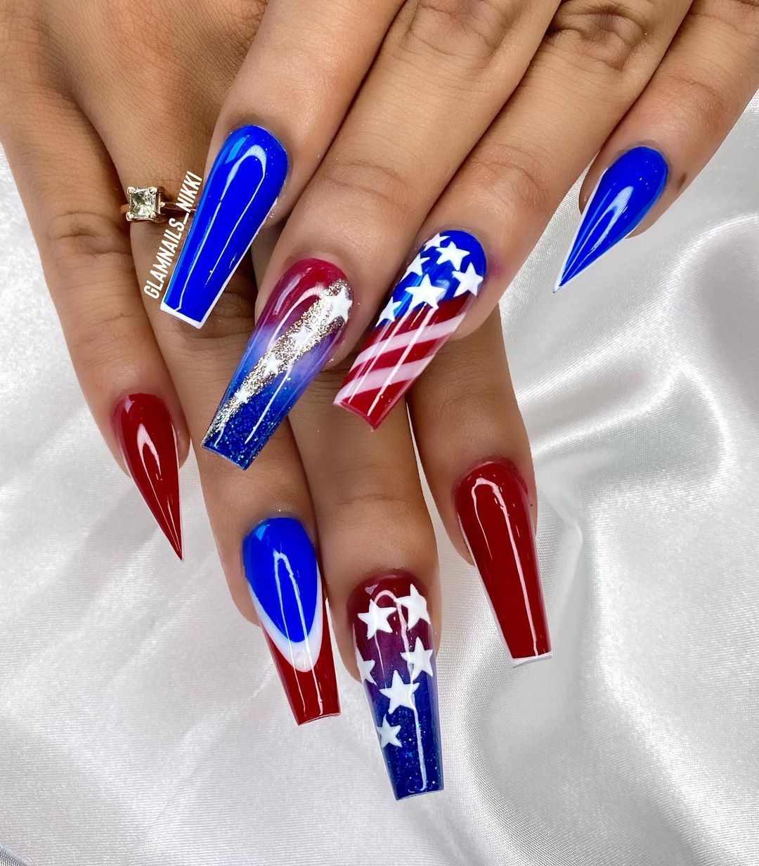 Show Your American Pride: 27 Inspiring USA Nail Designs for Independence Day