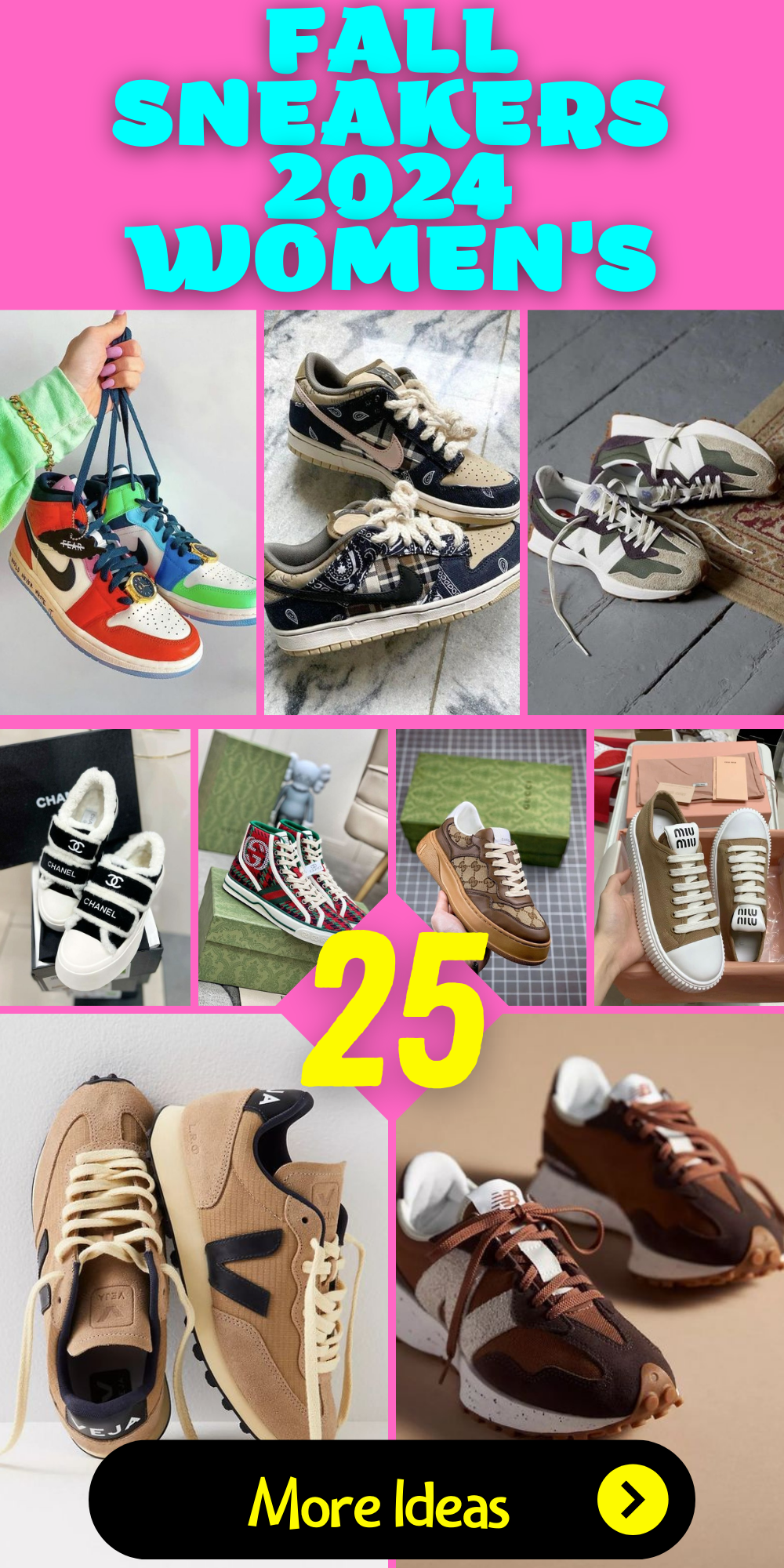 25 Trendy Fall Sneakers for Women in 2024: Fashion and Comfort