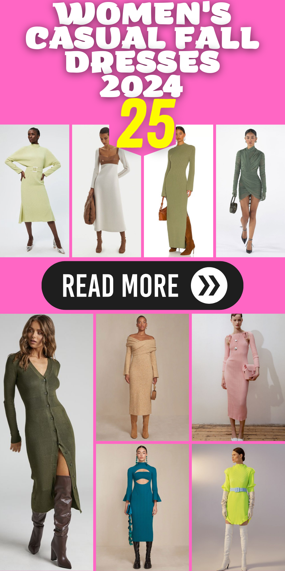 Women's Casual Fall Dresses 2024: 25 Fashionable Ideas
