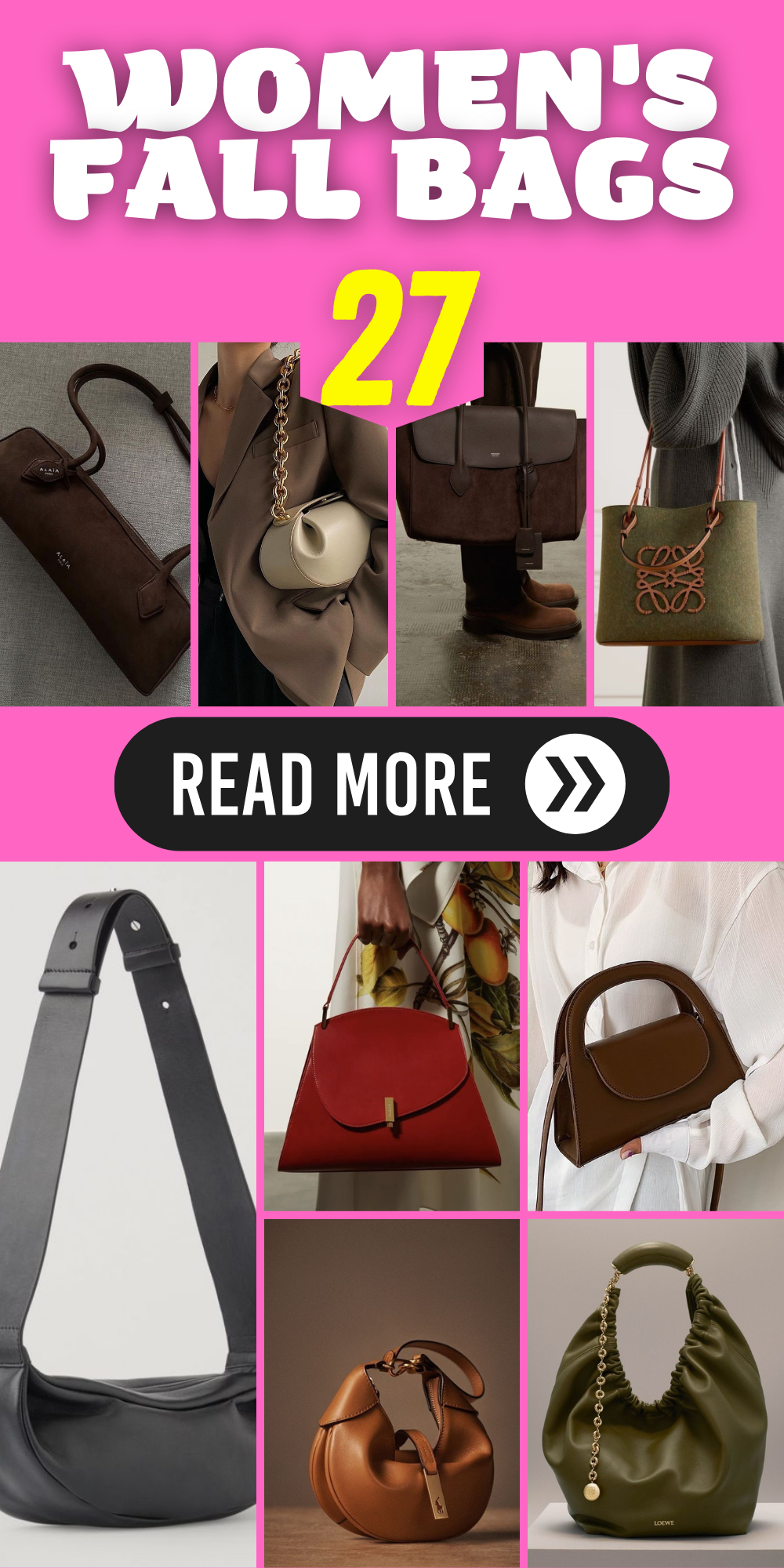 27 Stylish Women's Fall Bag Ideas