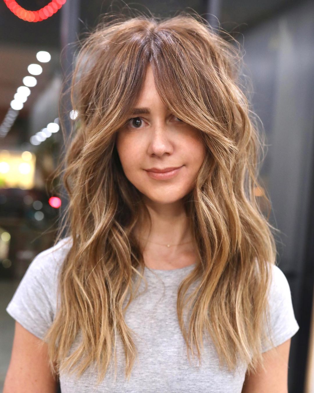25 Ideas for Fall Hairstyles with Curtain Bangs