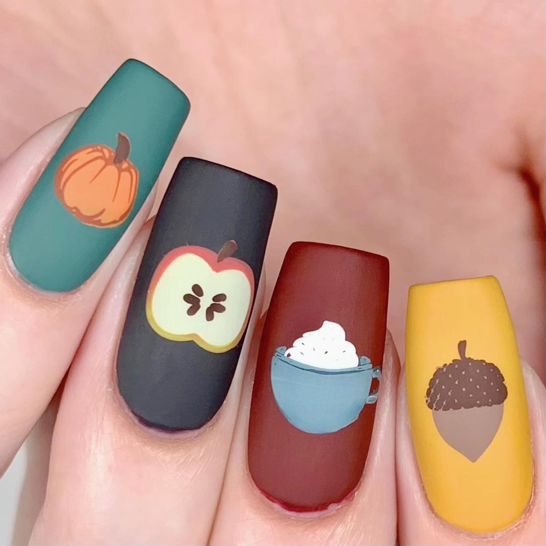 25 Creative Ideas for Fall Pumpkin Nails 2024