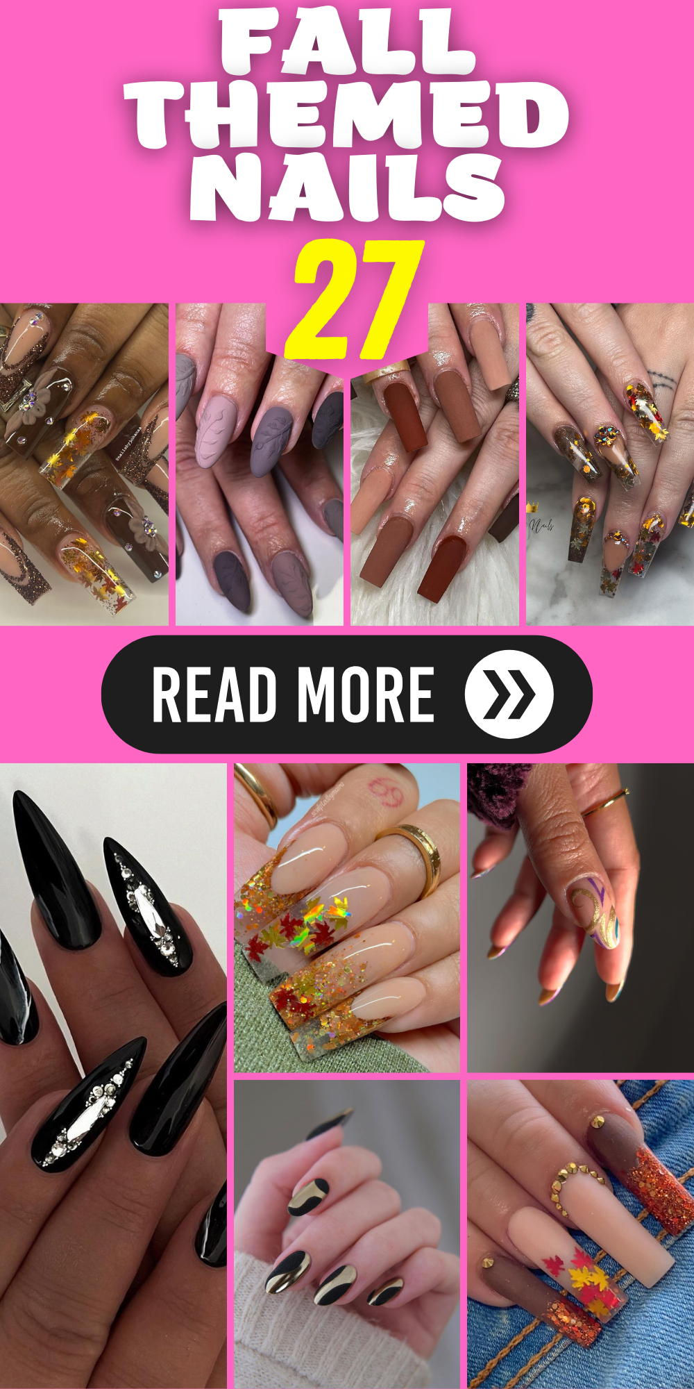 27 Ideas for Fall Themed Nails