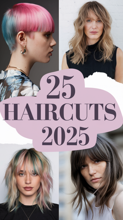 Top 25 Trendy Haircuts For Women In 2025: Bob, Pixie, Shaggy, Medium To ...