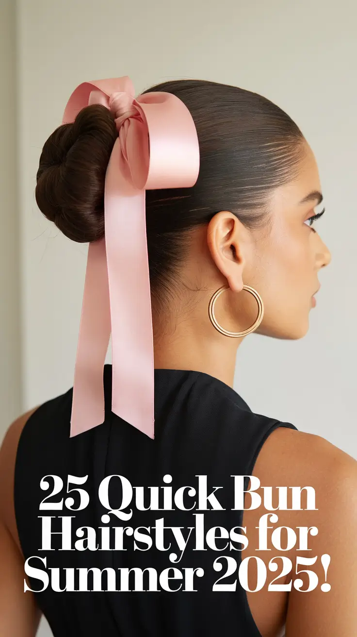 Quick Bun Hairstyles for Summer 2025!: Cute, Easy, and Trendy Looks