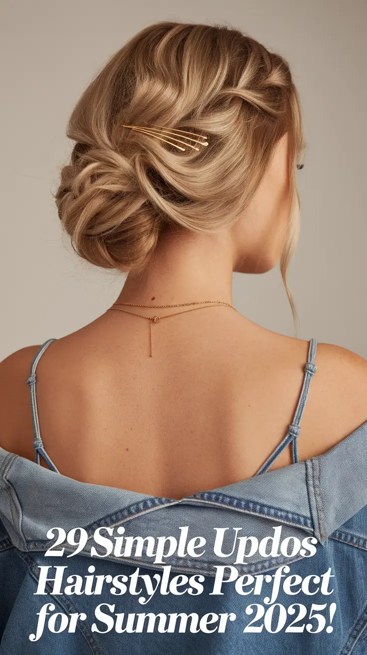 Simple Updos Hairstyles Perfect for Summer 2025: Cute and Easy Looks for Every Hair Type