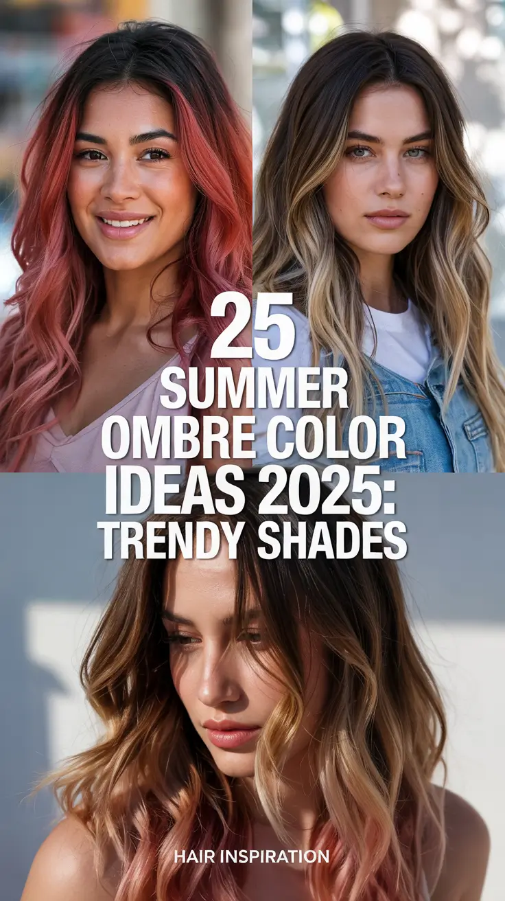 Summer Ombre Hair Color Ideas 2025: Trendy Shades for Every Hair Mood