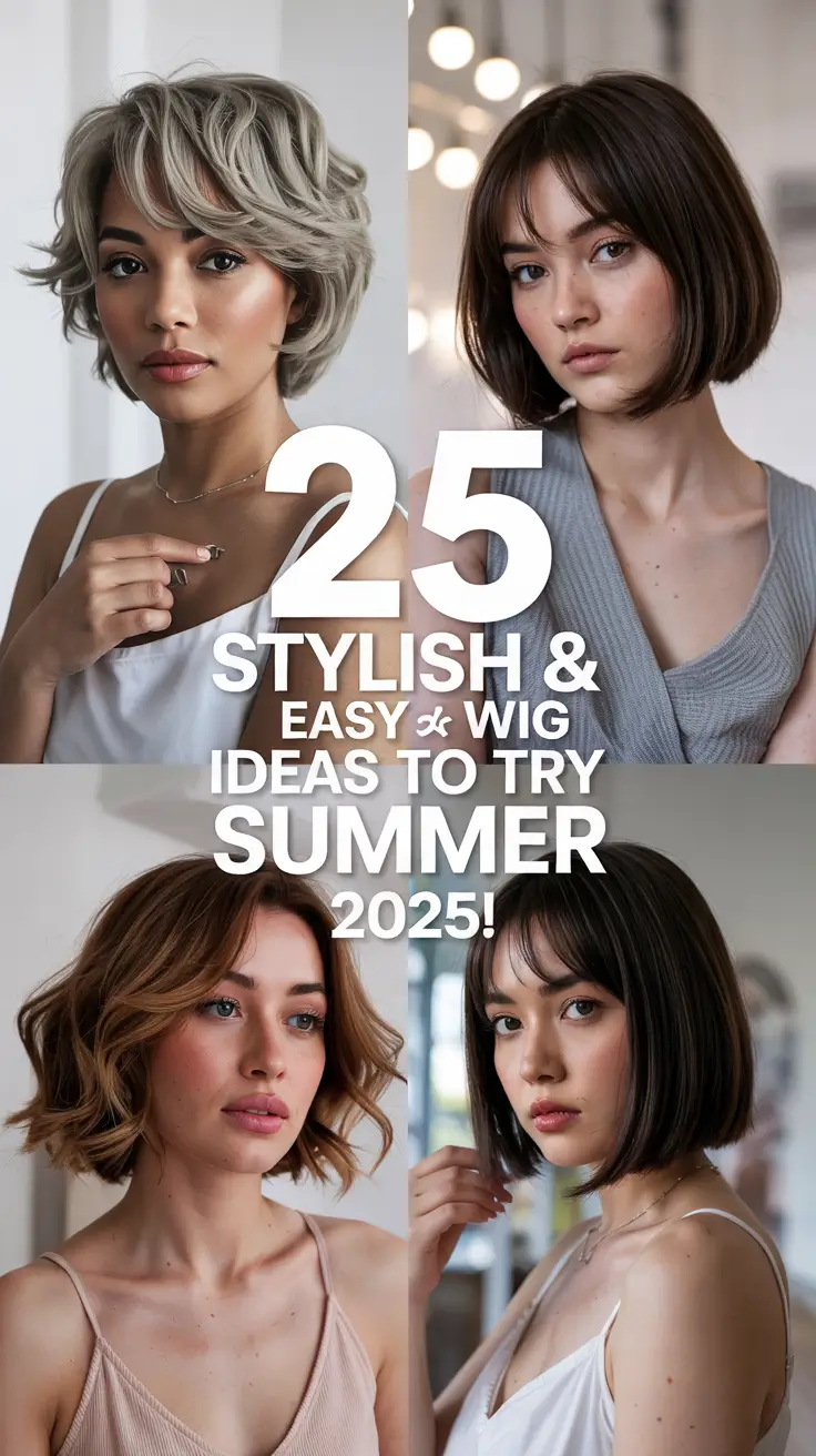 Stylish & Easy Wig Ideas to Try Summer 2025! – Fresh Hairstyles for Every Vibe