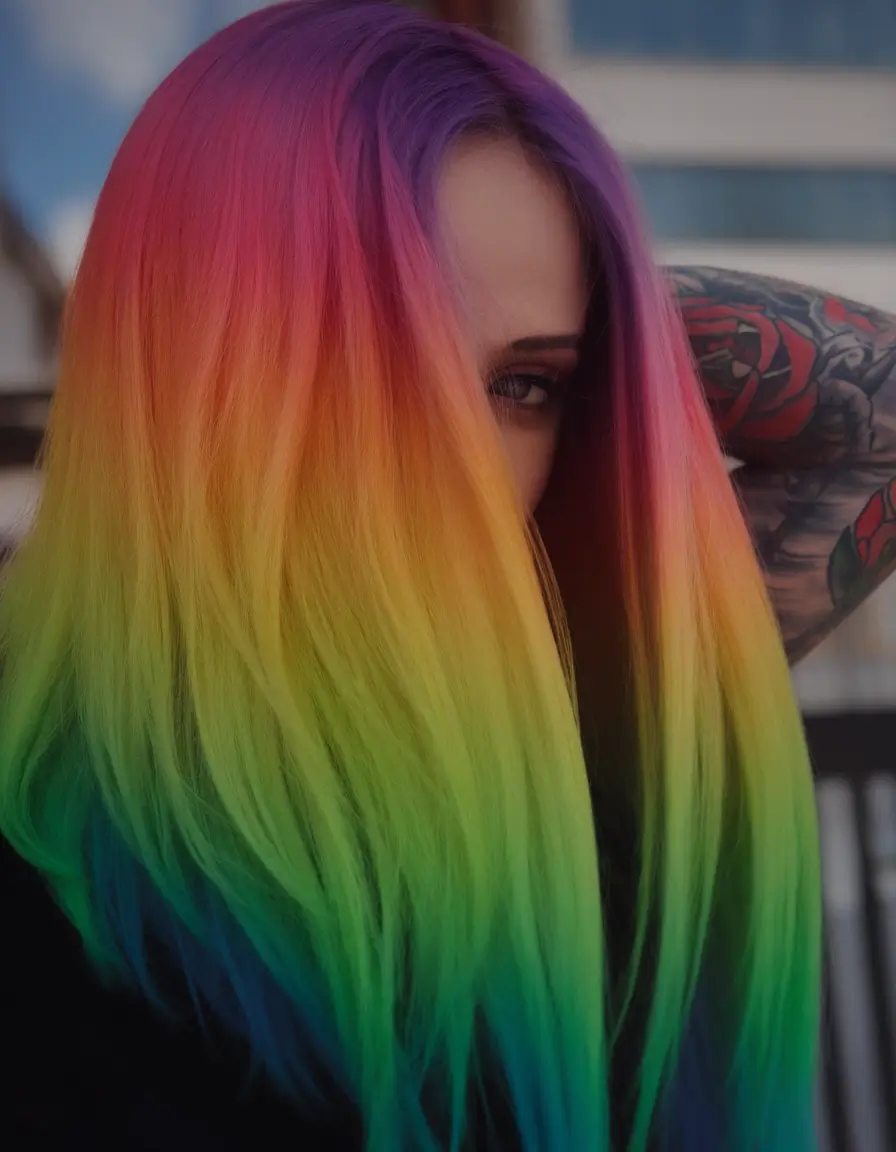 Summer Ombre Hair Color Ideas 2025: Trendy Shades Rainbow Flow for Festival Spirits