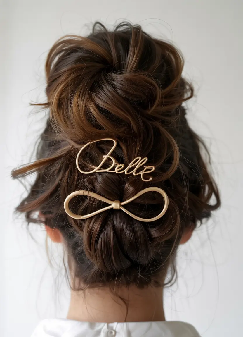 Vacation Hairstyles for Summer 2025: Chic Inspiration - French-Inspired Bun with Personality